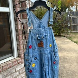 Vintage kids xl Cartoon Network Denim Overalls 1998 Blue Cotton